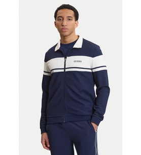 Guess Spiros Tam Fermuarlı Erkek Mavi Eşofman Üstü Z6GQ29K3212-G7R1