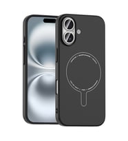 iPhone 16 Kılıf M-Safe Şarj Özellikli Kamera Korumalı Elio Sert PC Kılıf
