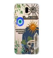 Huawei Mate 10 Lite Uyumlu Moon Child Desenli Şeffaf Telefon Kılıfı
