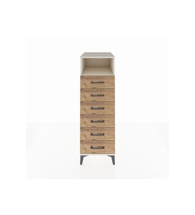 Kronos Dolap Tek Raflı 6 Çekmeceli 44x59x134 Aytaşı-Çam