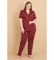 Mirano 2853 Minik Kalpli Milan Kumaş Kısa Kollu Düğmeli Büyük Beden Kadın Pijama Takımı