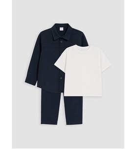 LCW Kids Lacivert Erkek Çocuk Gabardin Takım