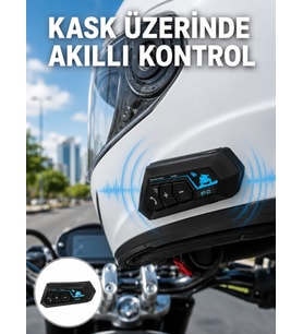 Kask Kulaklığı Intercom 5.0 İos Yeni Nesil