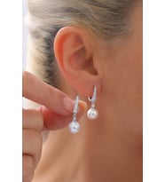925 Ayar Gümüş İnci Küpe - 925 Ayar Gümüş Küpe