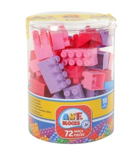 Vakumlu 72 Parça Pastel Renkli Blok