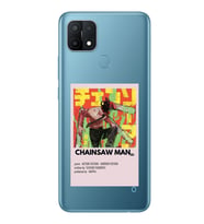 Oppo A15 / A15S Uyumlu Chainsaw Man Anime Desenli Şeffaf Telefon Kılıfı