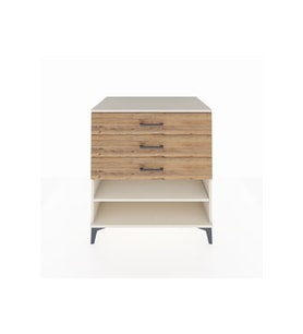 Kronos Şifonyer Tek Raflı 3 Çekmeceli 88x59x96 Aytaşı-Çam