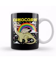 Cute & Funny Dinocorn Dinosaur Unicorn Kupa Bardak Porselen