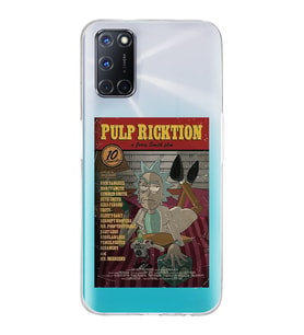 Oppo A52/A72/A92 Uyumlu Pulp Ricktion Tasarımlı Şeffaf Telefon Kılıfı