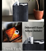 Yan Sehpa, Kahve Sehpası, Sonsuzluk Sehpası, Kuyu Sehpa (BAROK) (Siyah)