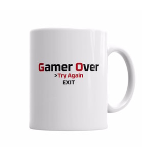 Game Over Kupa Bardak Porselen