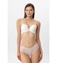 Pierre Cardin Milan Push Up Dantelli Sütyen Takım (Ekru)