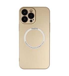 Apple İphone 14 Pro Kılıf Jack Magneticsafe Lens Silikon - Gold
