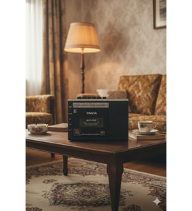 PANDA 6503 Çok Fonksiyonlu Radyo Teyp Kaset Çalar, USB/TF MP3 Oynatıcı, AM/FM Radyo