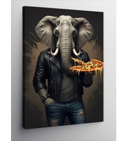 Kanvas Tablo Pizza Tutan Fil