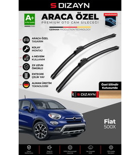 Fiat 500X Ön Cam Silecek Seti 2014 Üzeri Premium Araca Özel 65-38 Cm A+ Kalite