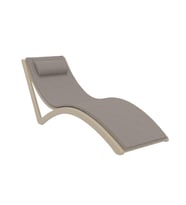 Omnipazar TRK-087 Siesta Minderli Yastıklı Lüks Ergonomik Slim Şezlong