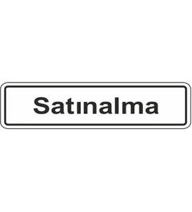 EKSTRAFİX 116 YÖNLENDİRME/UYARI LEVHASI 7x24.5cm SATINALMA