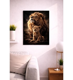 LION14  TASARIM MDF TABLO (27X18)