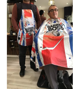 Penuar Kuaför Berber Traş Saç Kesim Önlüğü Örtüsü 120x150 Xl Ebat No21 büyük boy