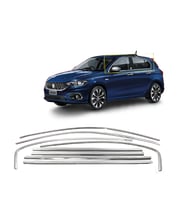 Fiat Egea HB 2015-2024 Cam Çıtası Çerçevesi Komple Set Kromu Nikelajı 8 Parça Full Set