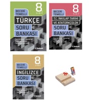 LGS 8. Sınıf Beceri Temelli Soru Bankası Türkçe İnkılap Tarihi ve İngilizce 3lü Set