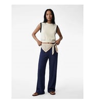 Koton Slim Fit Lacivert Kadın Pantolon 6SAK40032EK