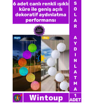 #Solar Su Geçirmez Dış Mekan Güneş Enerjili Peyzaj Dekor Solar Led Renkli Işık 6 Toplu Bahçe Dekoru