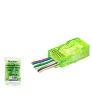 Cat6 Ez Rj45 Konnektör - 100 Adet Yeşil / Ekonomik Poşet Paket ND2409