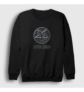 Presmono Unisex Siyah Pentagram Dimmu Borgir Sweatshirt 142639tt