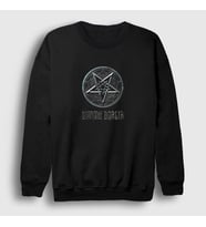 Presmono Unisex Siyah Pentagram Dimmu Borgir Sweatshirt 142639tt