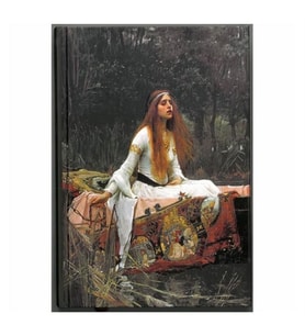 Deffter Art Of Word Lady Shalott J. William Waterhouse Çizgili Defter