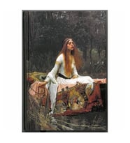Deffter Art Of Word Lady Shalott J. William Waterhouse Çizgili Defter