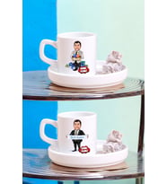 En Yakın Erkek Arkadaşa Doğum Günü Hediyesi Kişiye Özel Karikatürlü Türk Kahvesi Fincanı