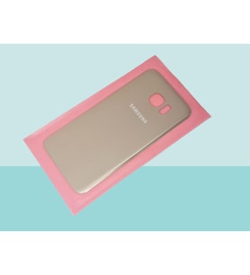 Tkgz - Samsung Galaxy S7 Edge Arka Kapak Batarya Kapağı - GOLD