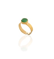 Kadir Jewellery 22 Ayar Altın Kaplama Zirkon Taşlı Kadın Minimal Yüzük