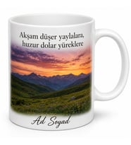 Tunceli Yayla Akşamı Temalı Kupa Bardak Özel Tasarım Hediye Bardak