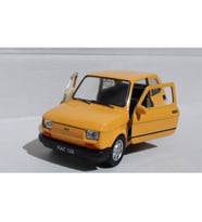 RECEP İVEDİK Fiat BİS 126 1/36 Ölçek 12cm  (ÖZEL PLAKALI) (Sarı)