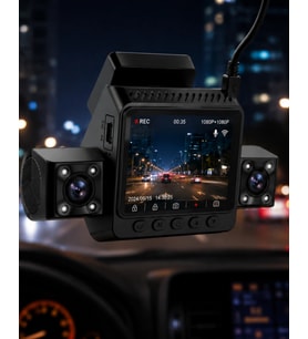 Araç İçi Güvenlik Kamerası 4 Lensli Full Hd Kayıt Destekli Sistem