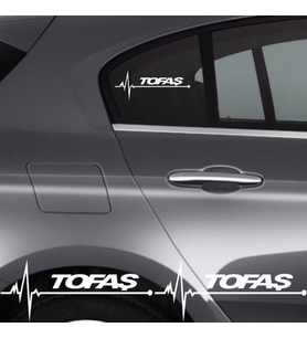 Tofaş Doğan Ritim Oto Araba Sticker Sağ Sol 1 Çift