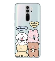 Redmi Note 8 Pro Uyumlu Sevimli Ayıcıklar Desenli Şeffaf Telefon Kılıfı