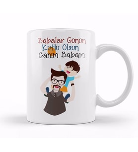 Babalar Günü Babaya Hediye 037 Kupa Bardak Porselen