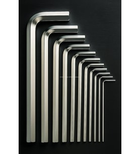 9 Parça L Alyan Anahtar Takımı, Metrik 1.5–10 Mm Boyutlu, Dayanıklı, Taşıma Aparatlı, Hobi ve Endüstriyel Kullanım İçin Mini Set (Kısa, 120 mm)