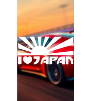 I Love You Japan 20x10 Jdm Yazı Araba-motosiklet Cam Etiket Sticker Beyaz Renk