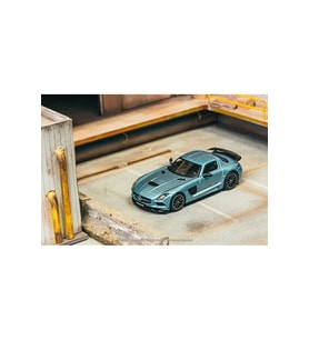 Tarmac Works 1/64 Mercedes-Benz Sls Amg Coupé Black Series Matte Blue - Global64