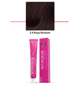 Premium 3.4 Koyu Kestane - Kalıcı Krem Saç Boyası 50 g Tüp