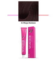 Premium 3.4 Koyu Kestane - Kalıcı Krem Saç Boyası 50 g Tüp