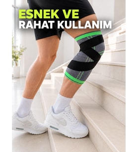 Ayarlanabilir Çapraz Bantlı Sporcu Dizliği Örme Esnek Diz Destekleyici