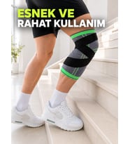 Ayarlanabilir Çapraz Bantlı Sporcu Dizliği Örme Esnek Diz Destekleyici