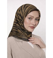 Kristal Eşarp - 06103 (Yağ Yeşili)